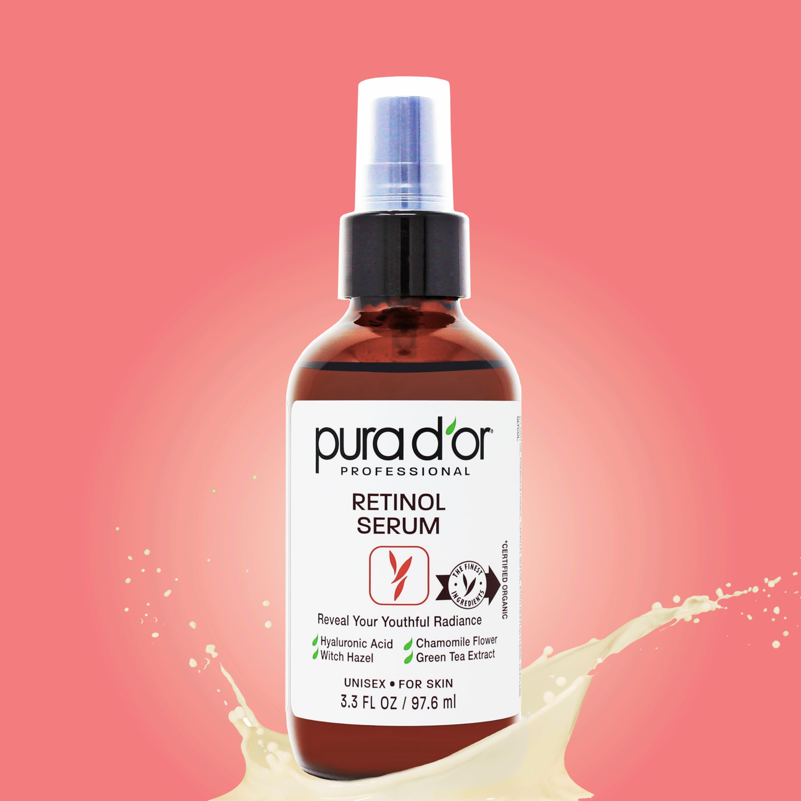 PURA D'OR textura del suero ligera y sedosa para absorción rápida