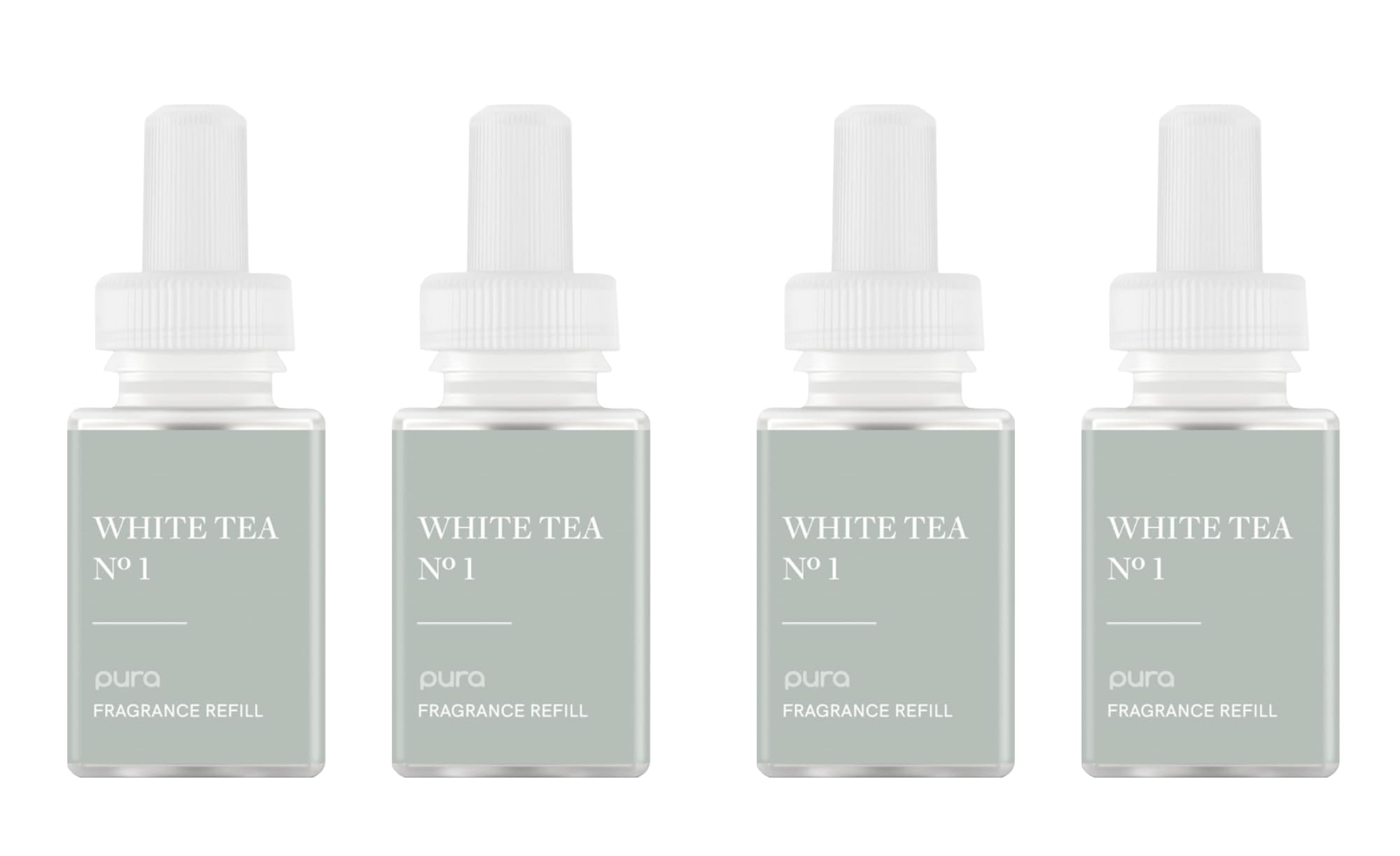 Pura recarga White Tea No.1 vista frontal con diseño elegante y claridad