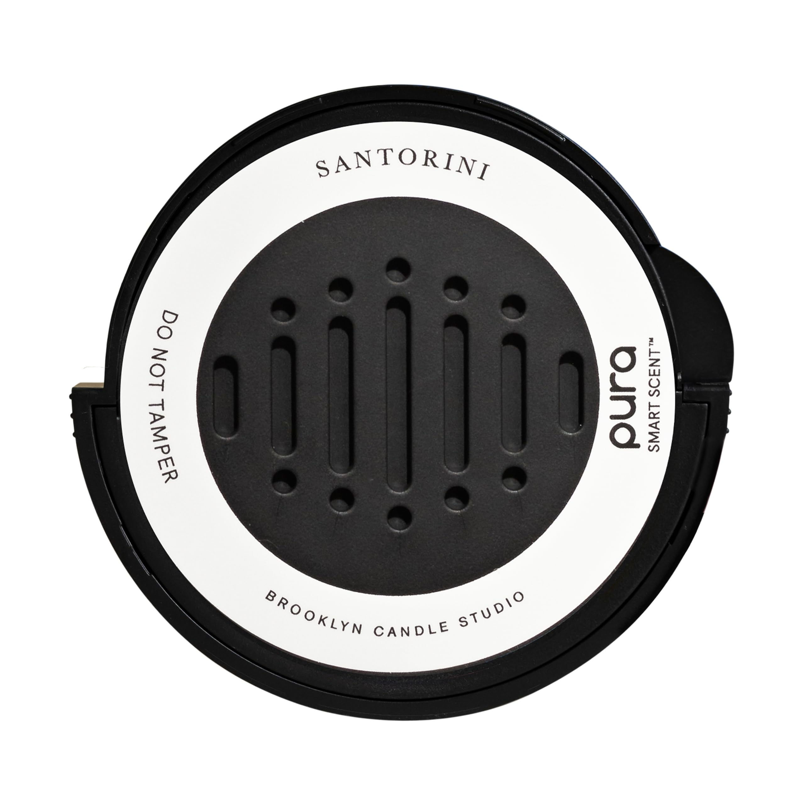 Pura Santorini — frontal del envase mostrando diseño y elegancia
