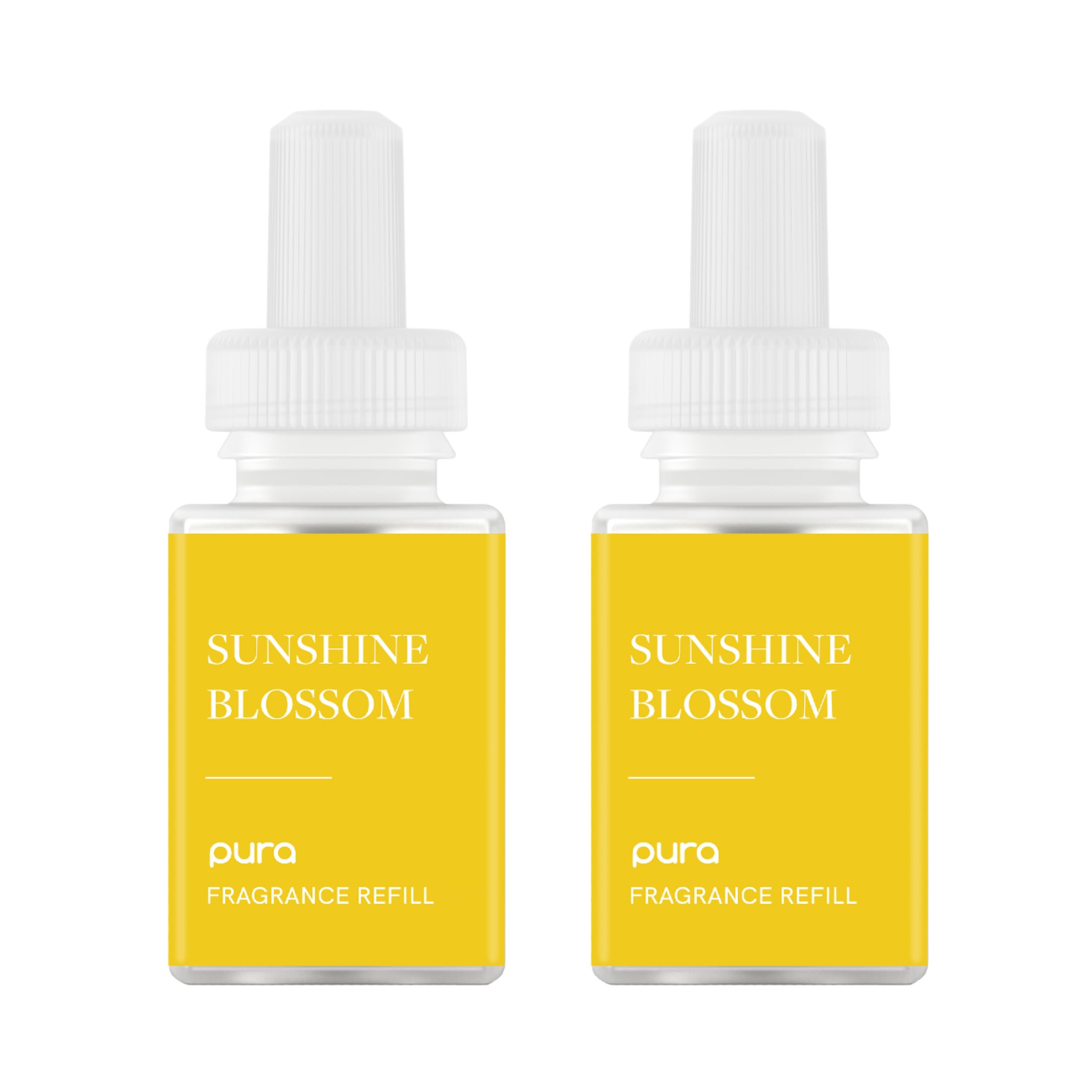 Pura recargas Sunshine Blossom pack frontal mostrando diseño y conveniencia