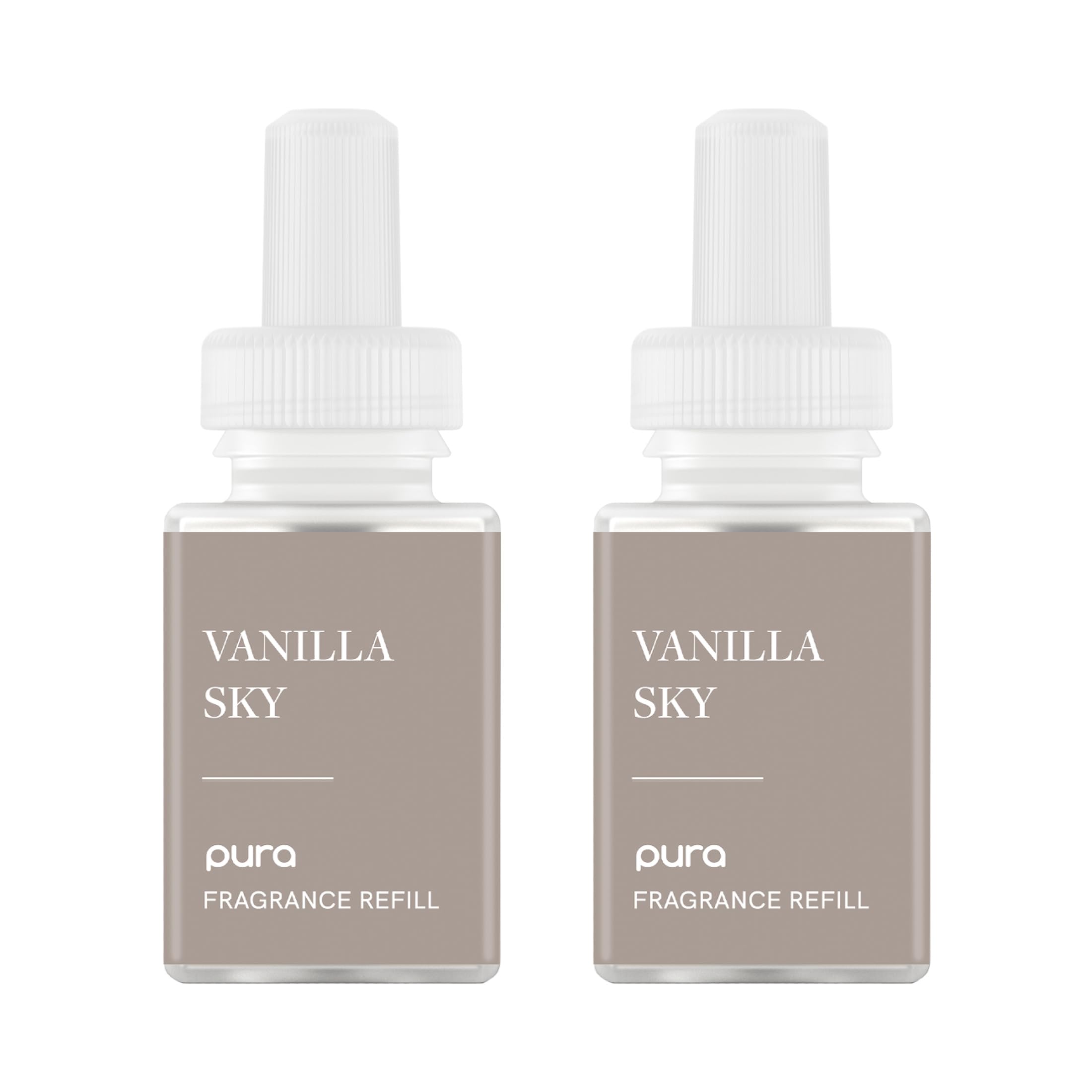 Pura frente del empaque mostrando el pack Vanilla Sky y beneficio aroma duradero