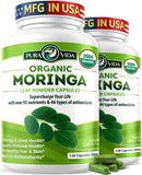 PURA VIDA MORINGA frente del envase mostrando presentación y pureza