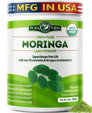 PURA VIDA MORINGA empaque frontal mostrando sello USDA Organic y origen único