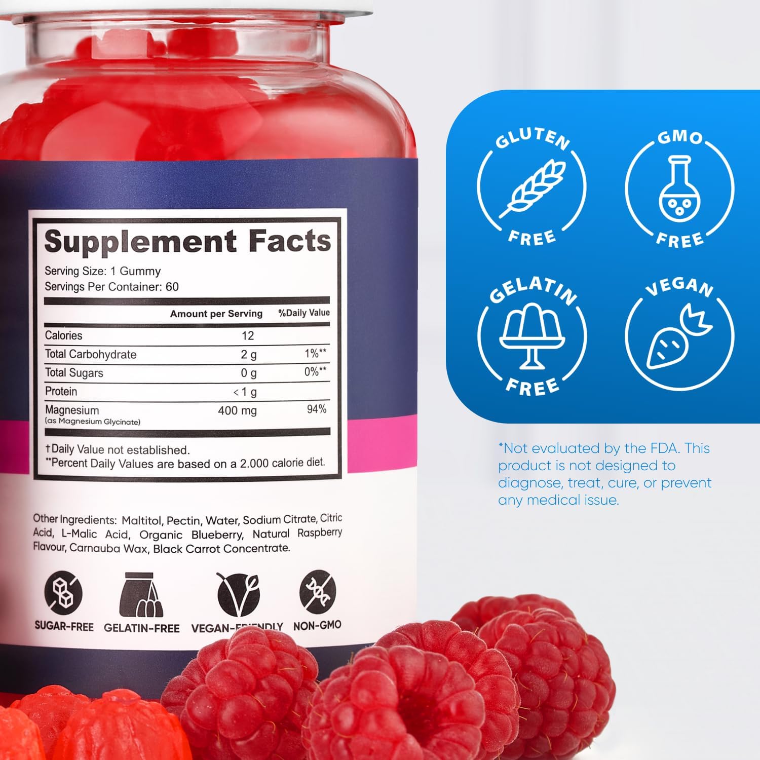 PURA WEX NUTRITION envase resellado conservando frescura y sabor