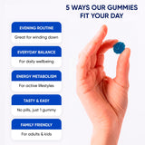 PURA WEX NUTRITION gomitas en mano, fácil toma diaria para adultos