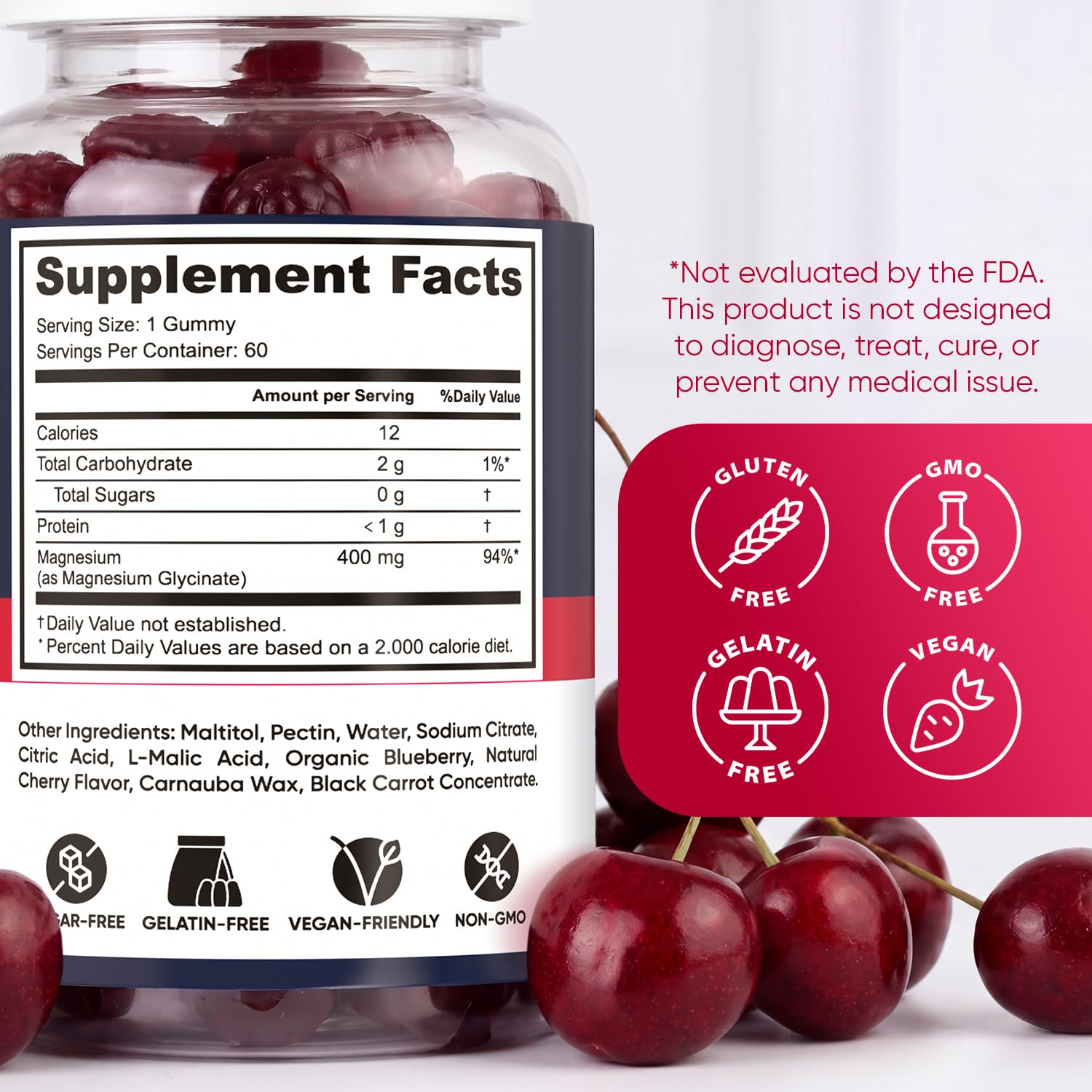 PURA WEX NUTRITION ingredientes principales pectina y magnesio mostrando fórmula limpia