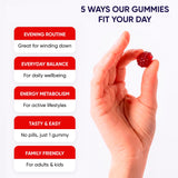 PURA WEX NUTRITION gomita masticable abierta para ver suavidad y facilidad