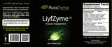 PuraDyme LiyfZyme cápsulas vegetales en primer plano para digestión suave