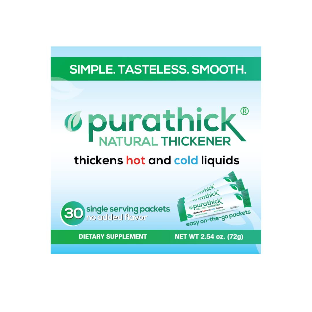 Purathick vista frontal caja con 30 sobres fácil dosificación y preparación