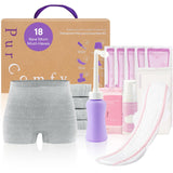 PurComfy presentación frontal del kit con todo incluido para comodidad postparto