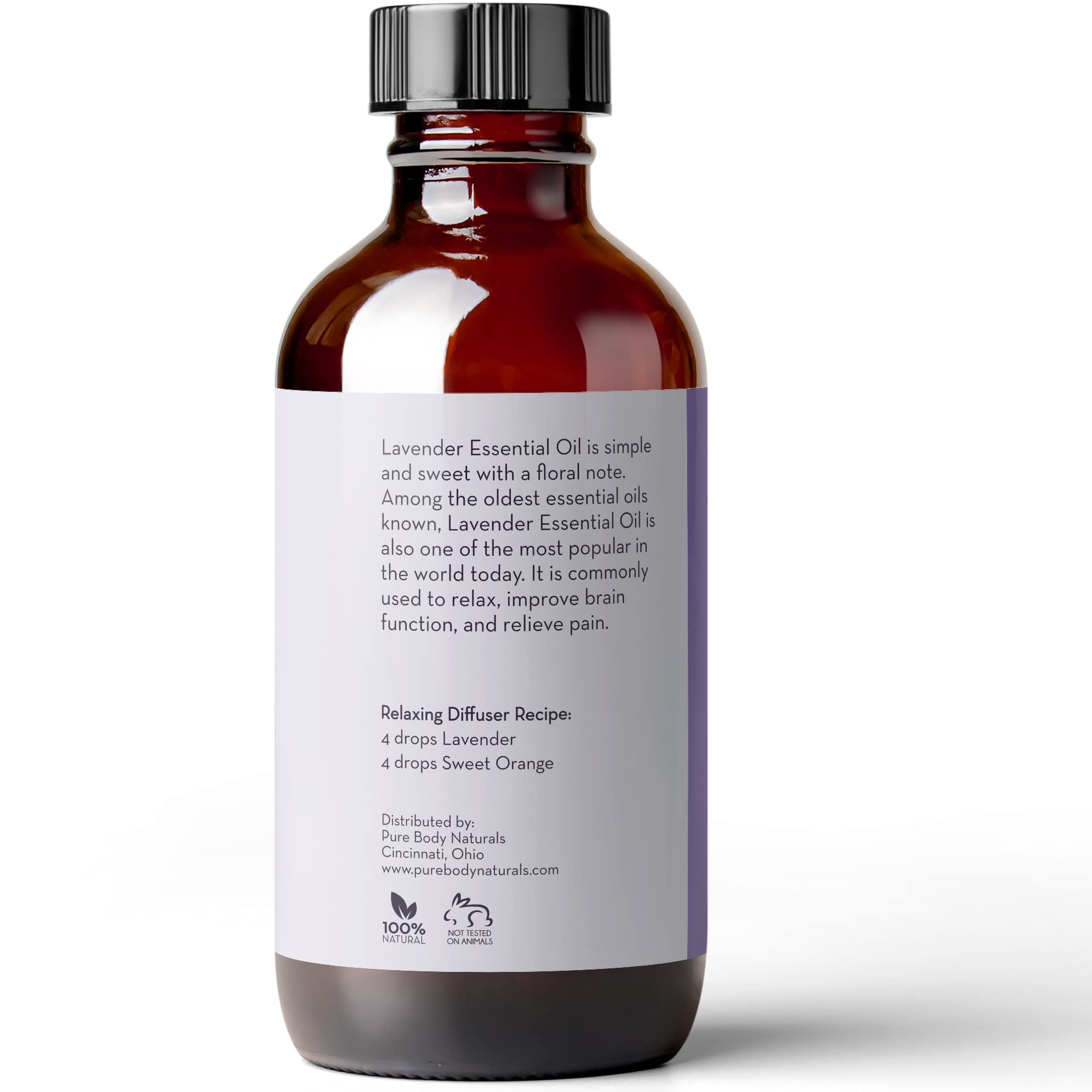 Pure Body Naturals aceite en difusor creando ambiente relajante y aromático