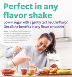 PURE CO polvo espolvoreado sobre yogurt, añade antioxidantes y sabor