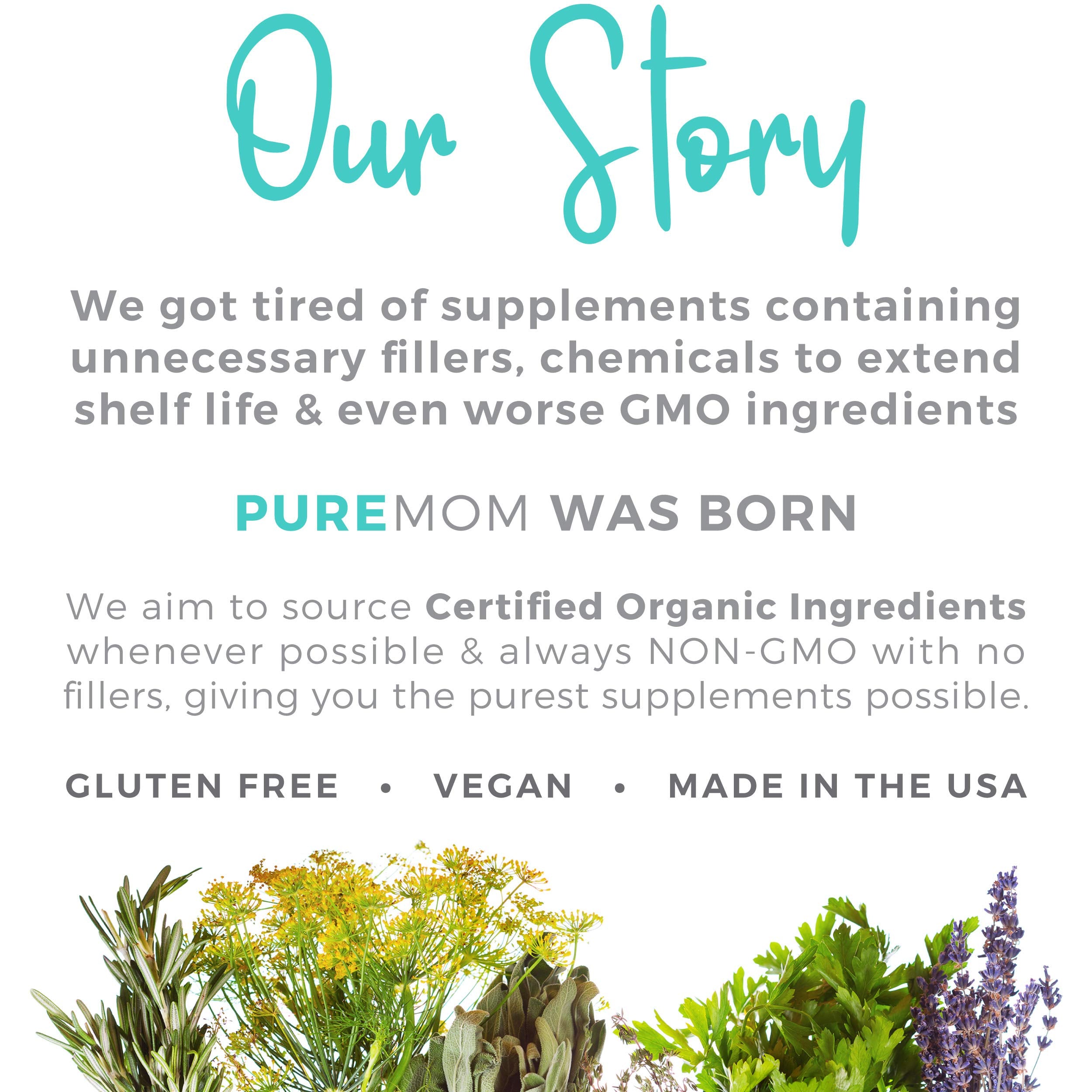 PURE CO etiqueta con sello USDA Organic certifica calidad orgánica