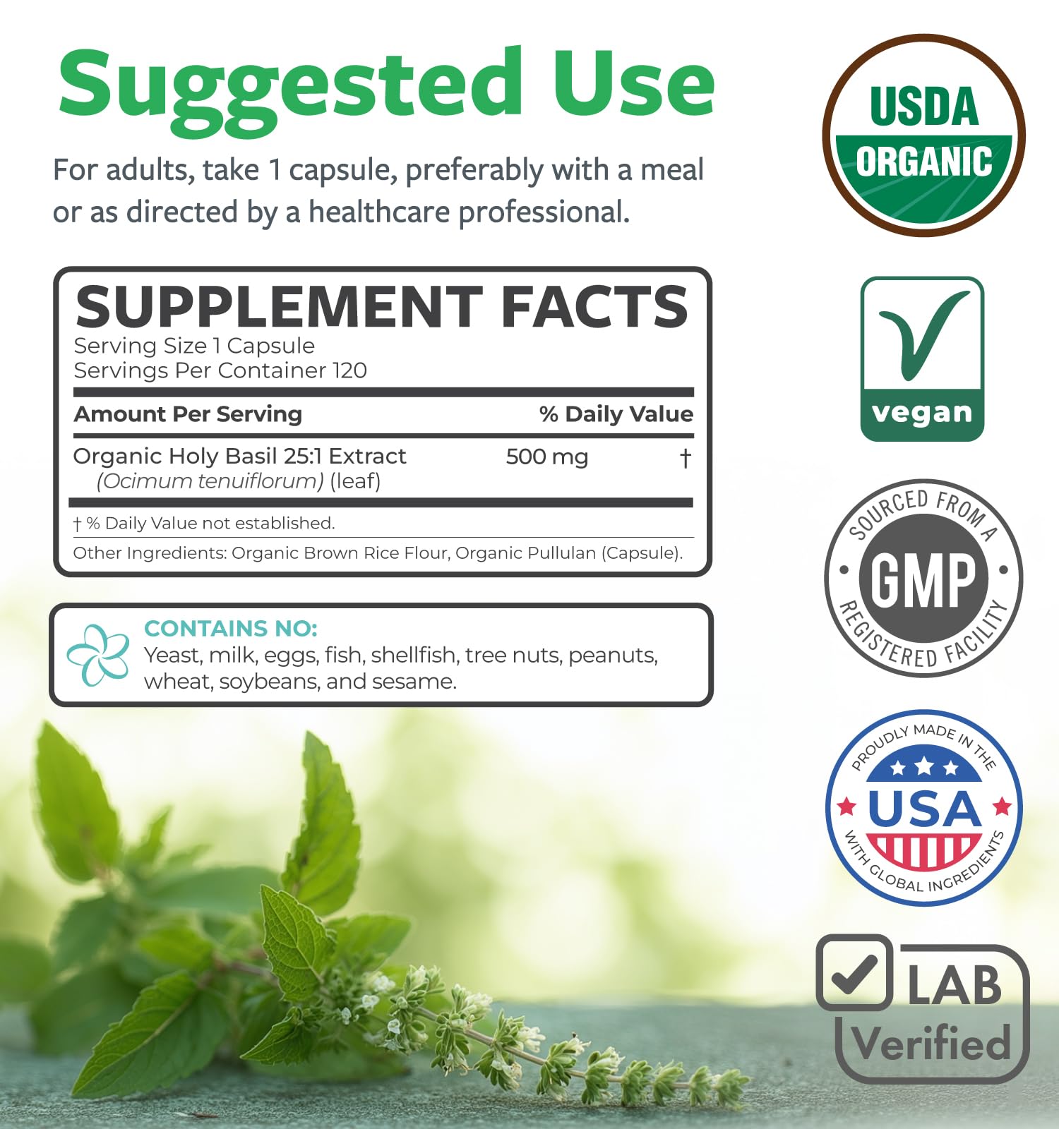 PURE CO etiqueta con sellos USDA Organic y Non-GMO visibles