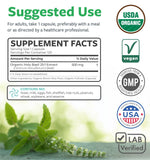 PURE CO etiqueta con sellos USDA Organic y Non-GMO visibles