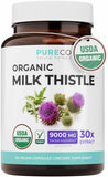 PURE CO frasco frontal mostrando etiqueta orgánica y beneficio de pureza