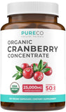 PURE CO frasco frontal mostrando 120 cápsulas y clara información de producto
