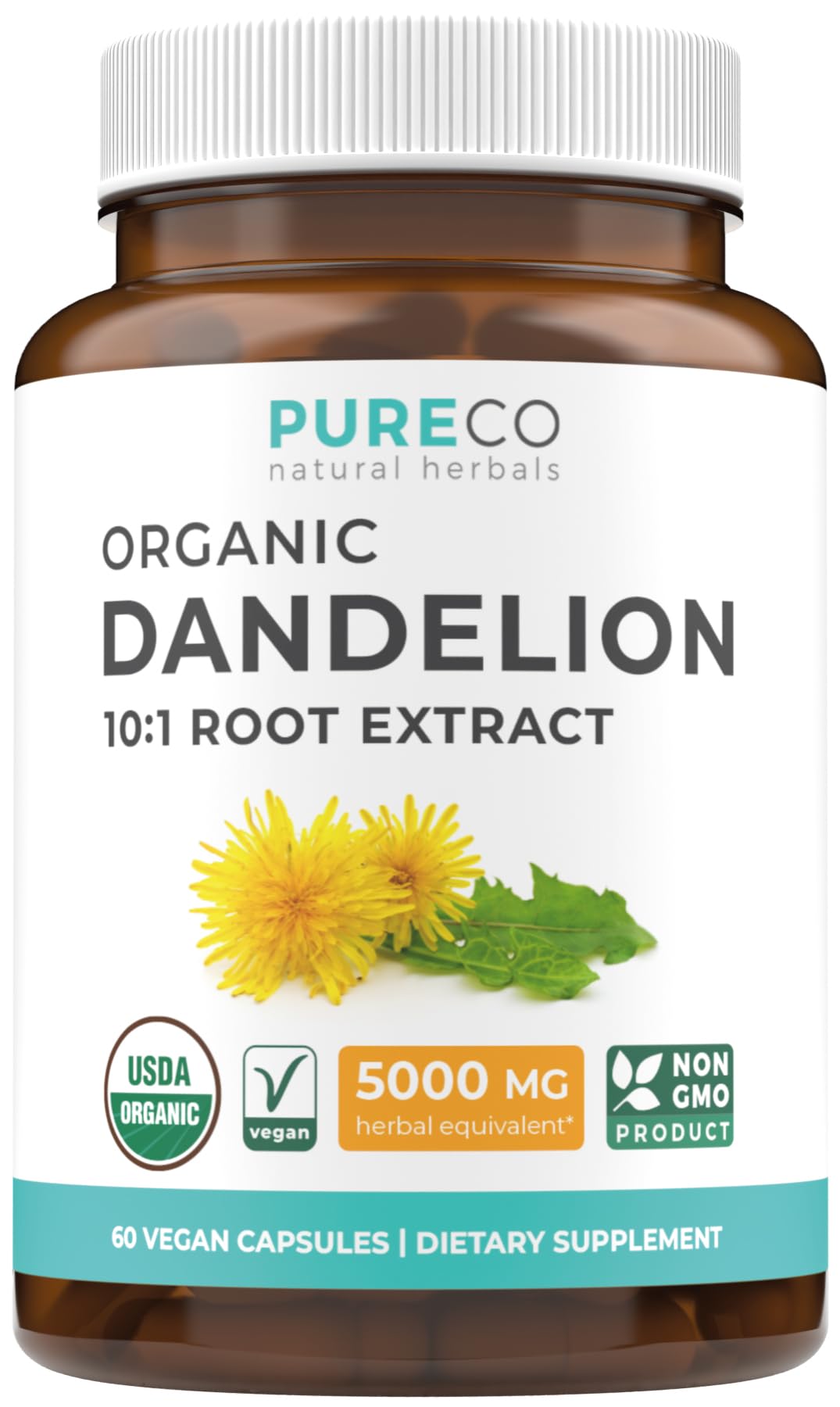 PURE CO envase frontal mostrando etiqueta orgánica y beneficios claros