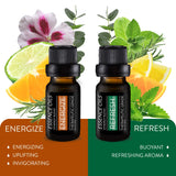Pure Daily Care gota de aceite esencial resaltando la pureza y la concentración aromática