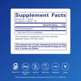 Pure Encapsulations cápsulas sostenidas en mano para visualizar tamaño y dosificación
