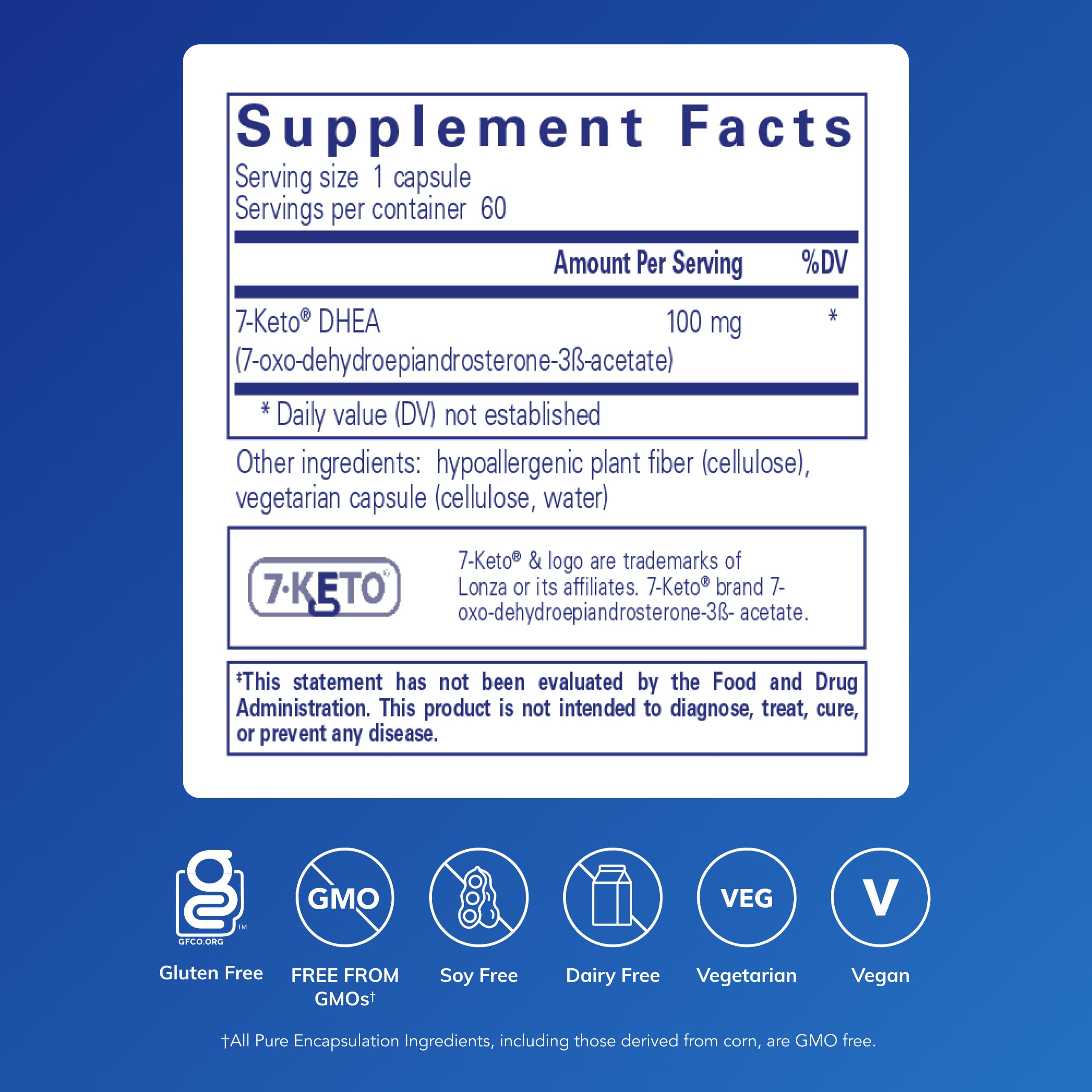 Pure Encapsulations cápsulas en mano para dosificación y conveniencia