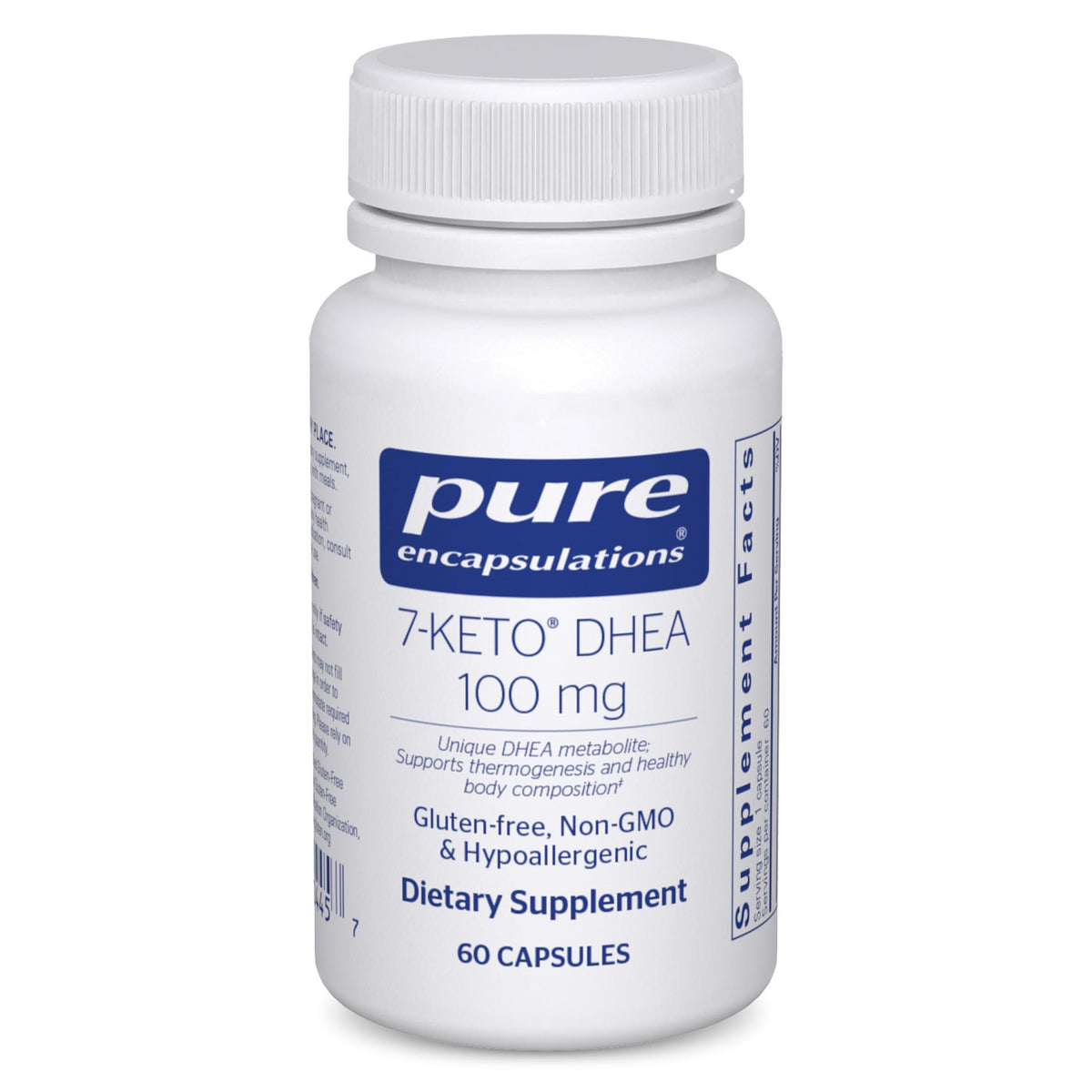 Pure Encapsulations frasco frontal mostrando etiqueta clara y confianza