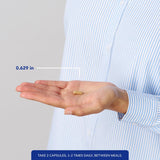 Pure Encapsulations cápsula en la mano lista para tomar y apoyar energía