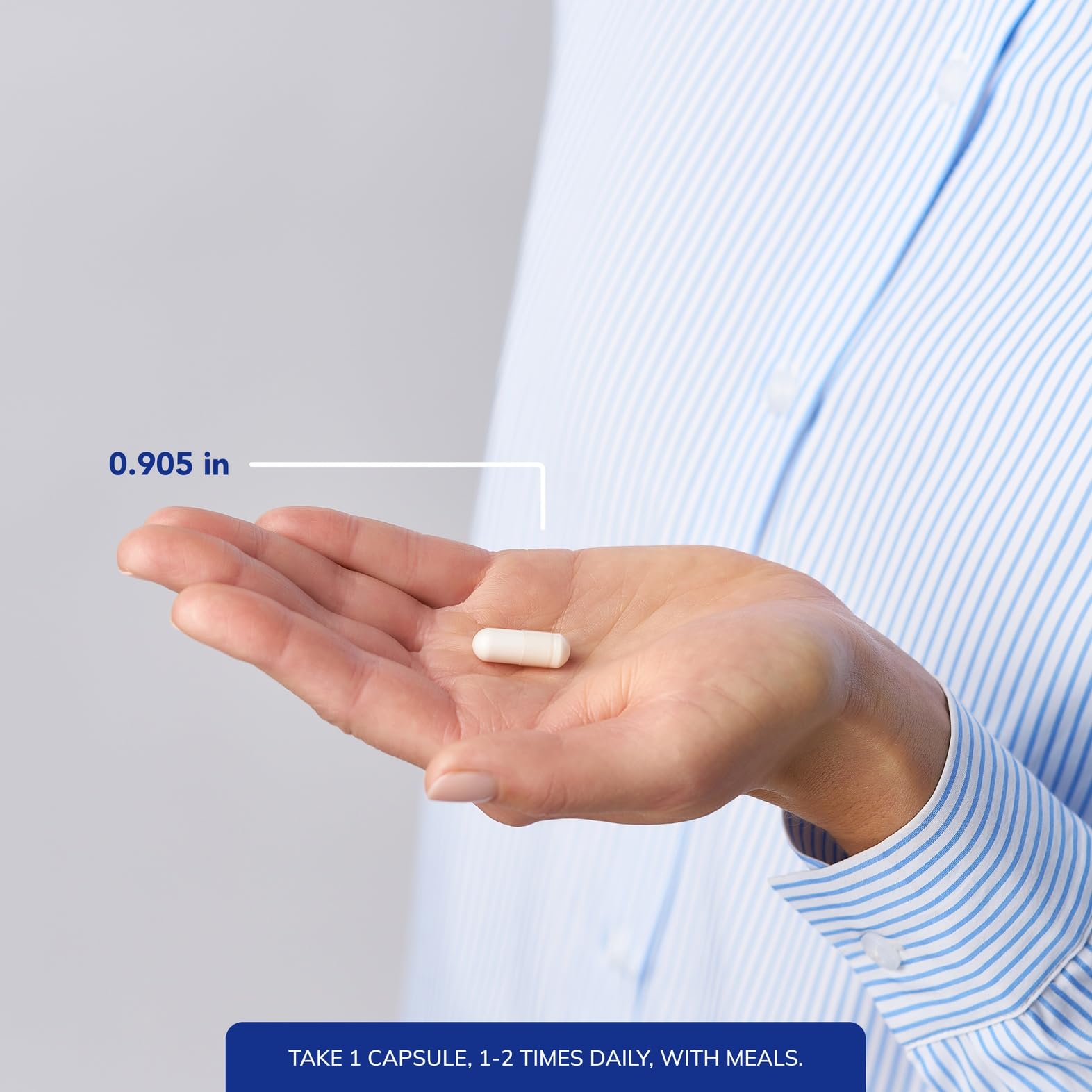 Pure Encapsulations frasco abierto con cápsulas para inspección fácil