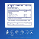 Pure Encapsulations detalle lateral de etiqueta con información y beneficios claros