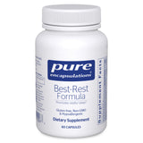 Pure Encapsulations Best-Rest frente del envase muestra 60 cápsulas y marca clara