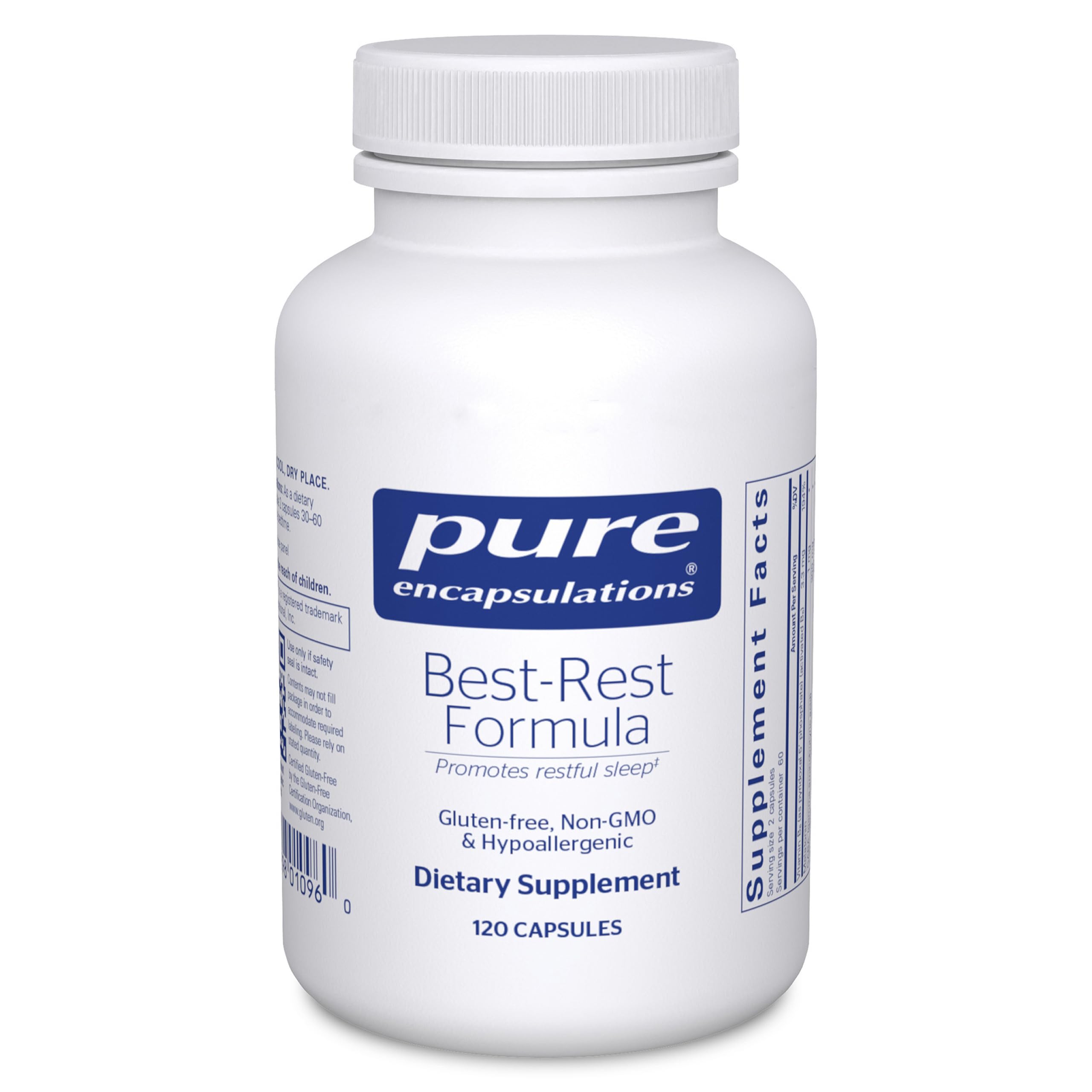 Pure Encapsulations formato frontal beneficiando el descanso nocturno