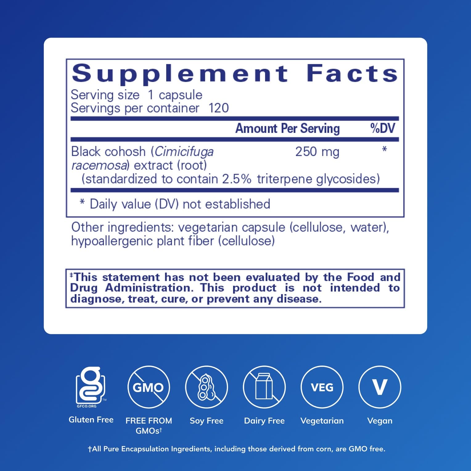 Pure Encapsulations cápsulas alineadas para dosificación fácil y práctica