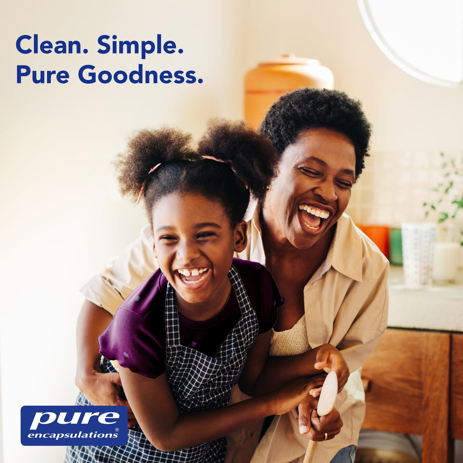 Pure Encapsulations bote abierto con 180 cápsulas mostrando cantidad