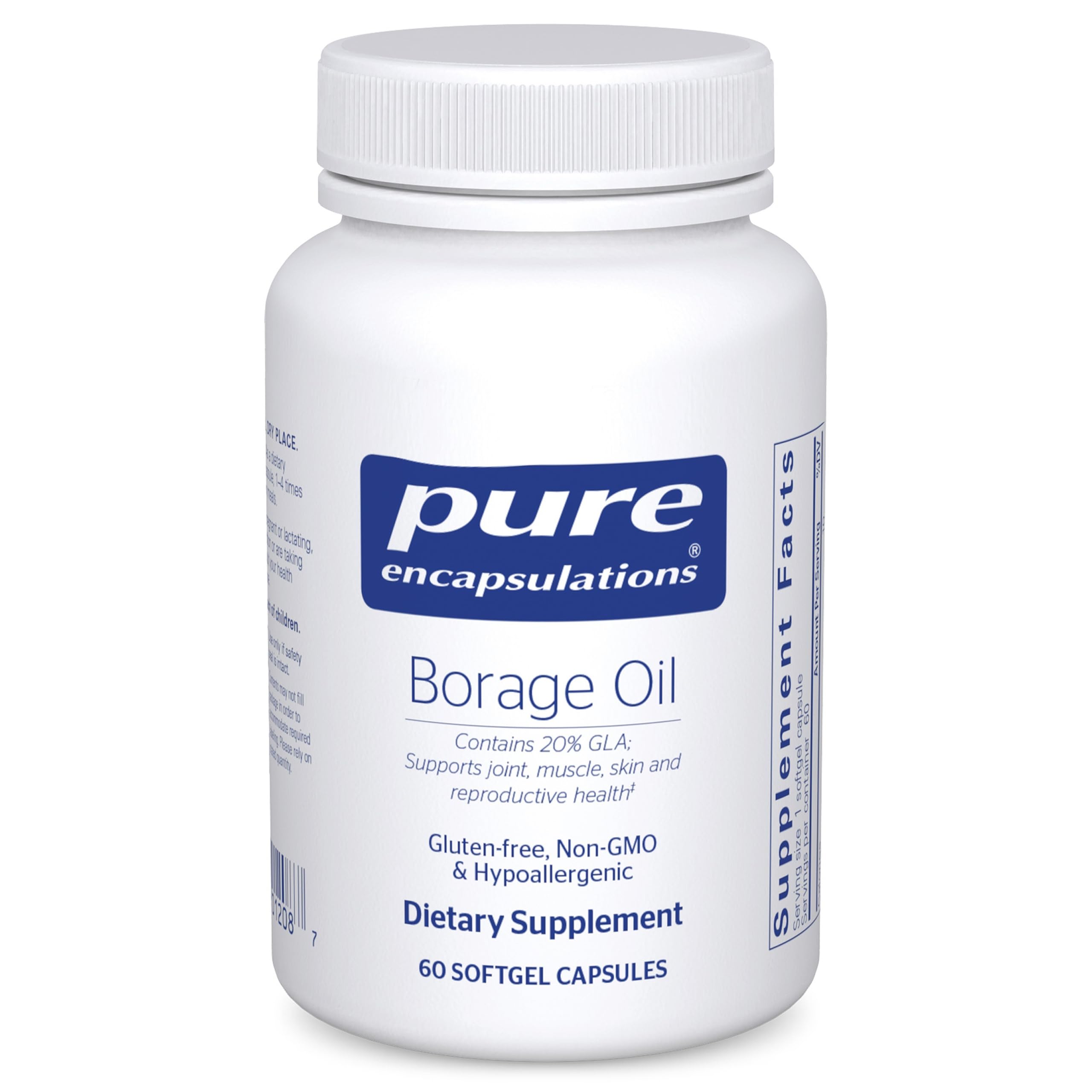 Pure Encapsulations botella frontal mostrando etiqueta clara y beneficios