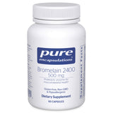 Pure Encapsulations envase frontal mostrando 60 cápsulas y beneficios