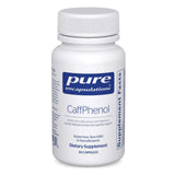 Pure Encapsulations CaffPhenol vista frontal botella mostrando cápsulas y diseño