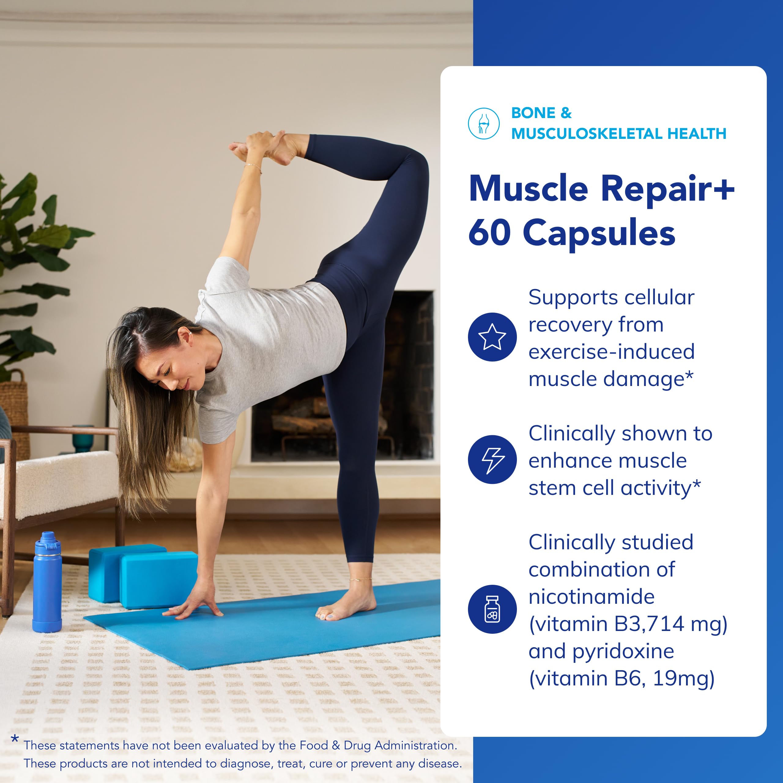 Pure Encapsulations caja abierta con 60 cápsulas para apoyo post-entreno