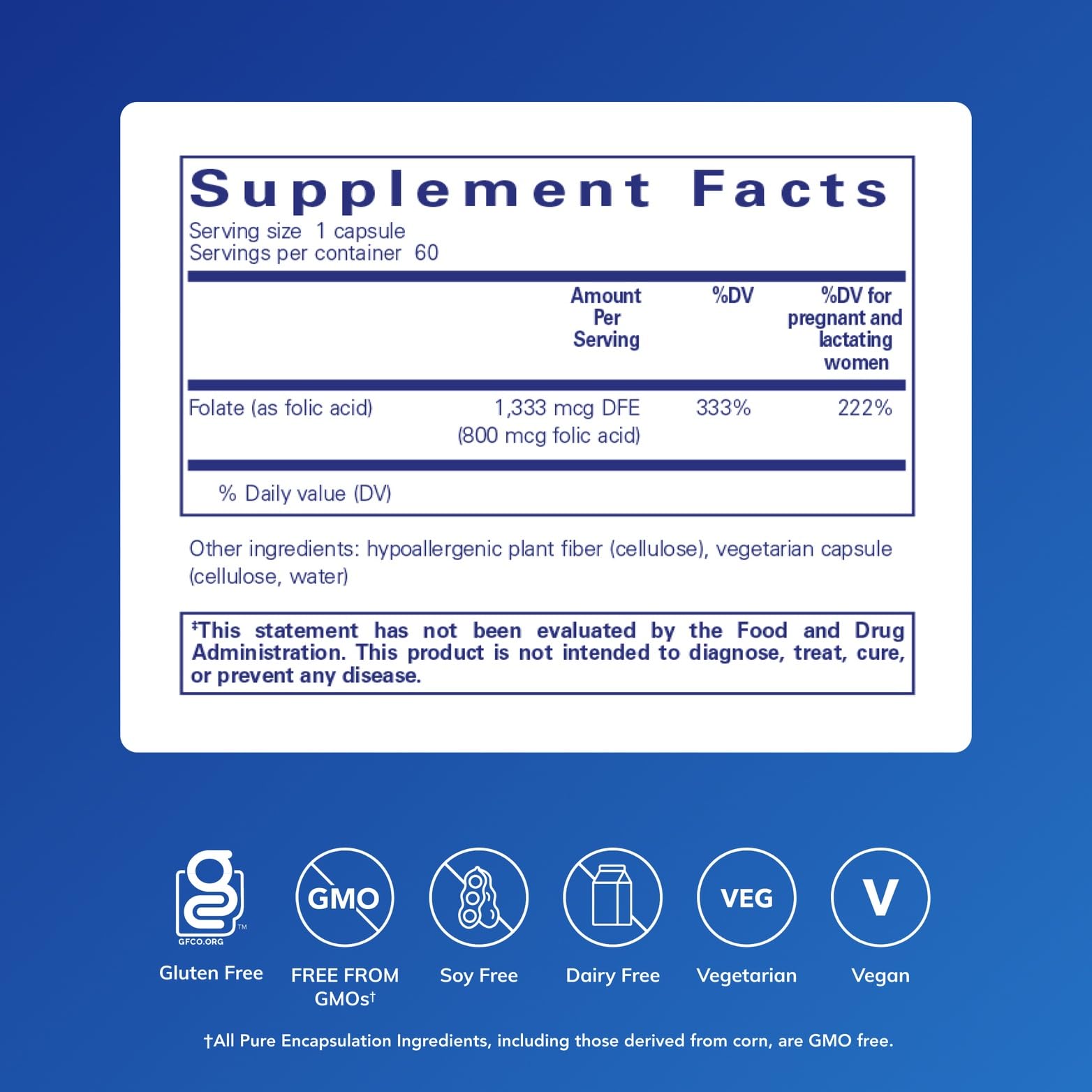 Pure Encapsulations detalle de una cápsula para apreciar tamaño y acabado