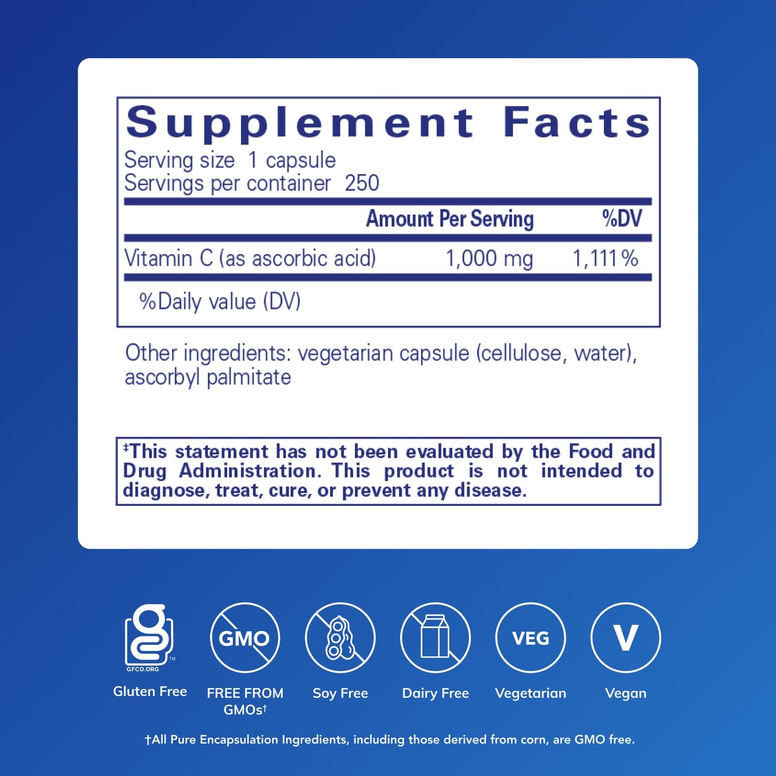 Pure Encapsulations cápsula detalle para ver tamaño y fácil ingestión