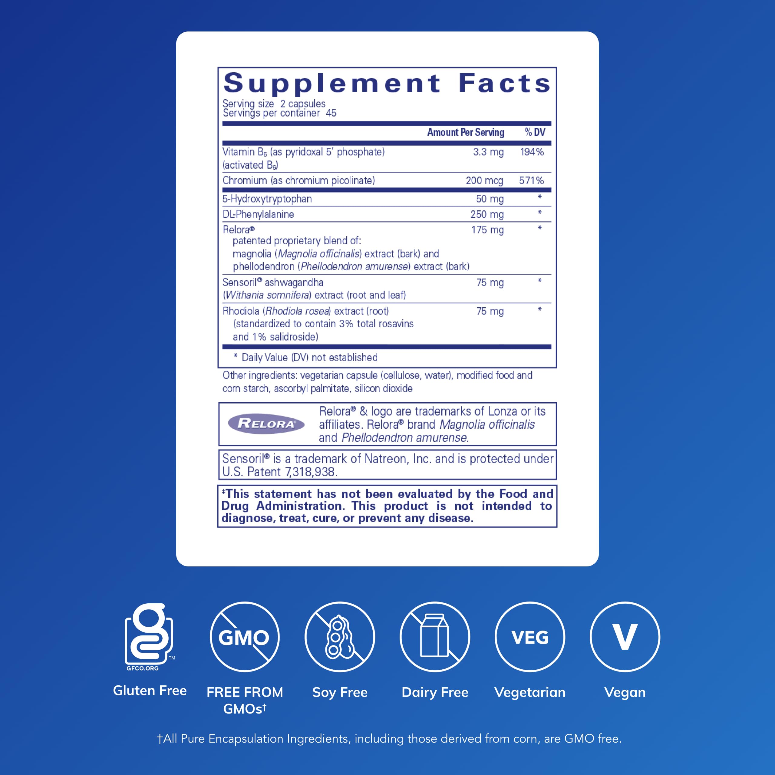 Pure Encapsulations cápsulas en mano para dosificación fácil y cómoda