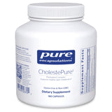 Pure Encapsulations CholestePure frontal mostrando envase y beneficios de pureza