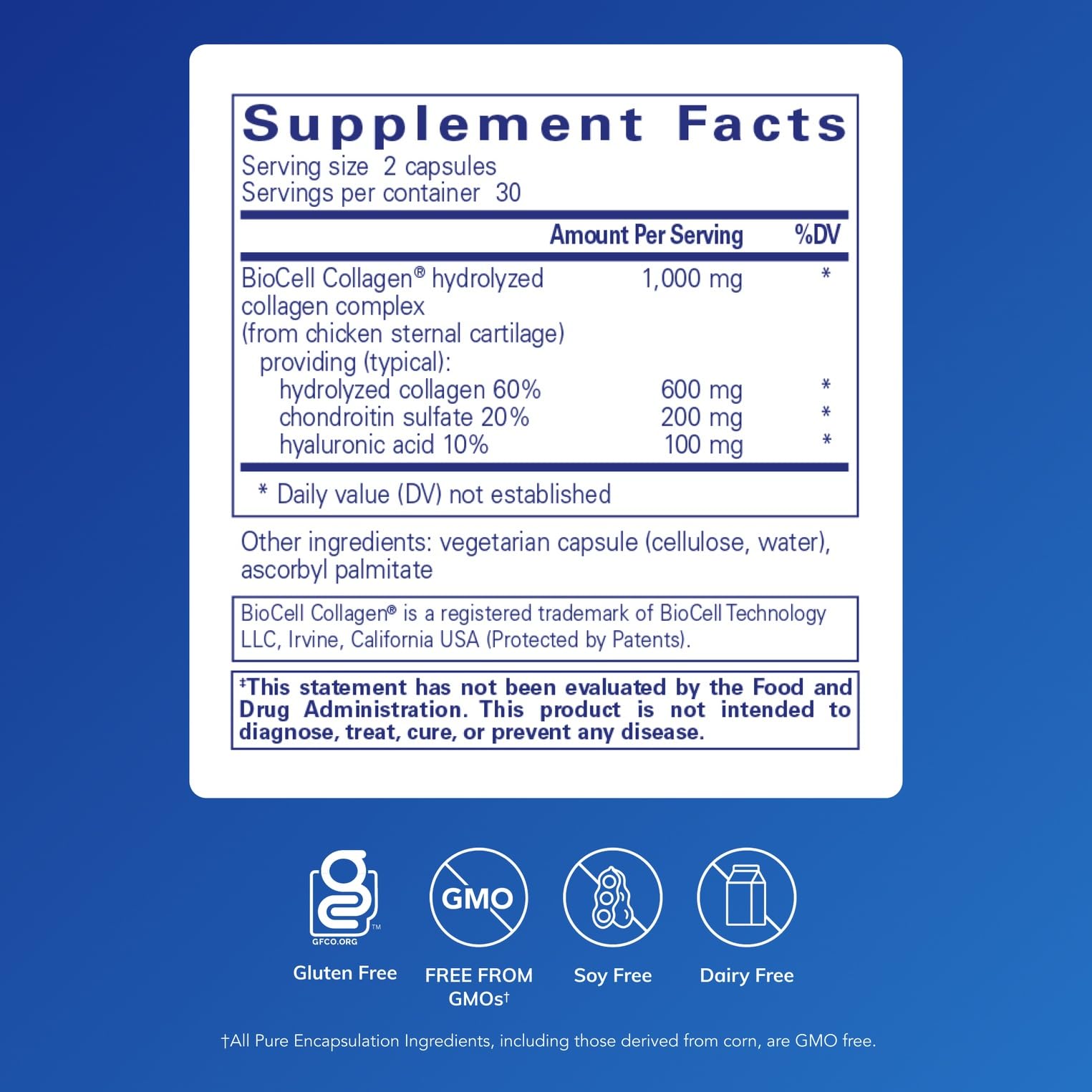 Pure Encapsulations cápsula en mano fácil de tomar para rutina diaria