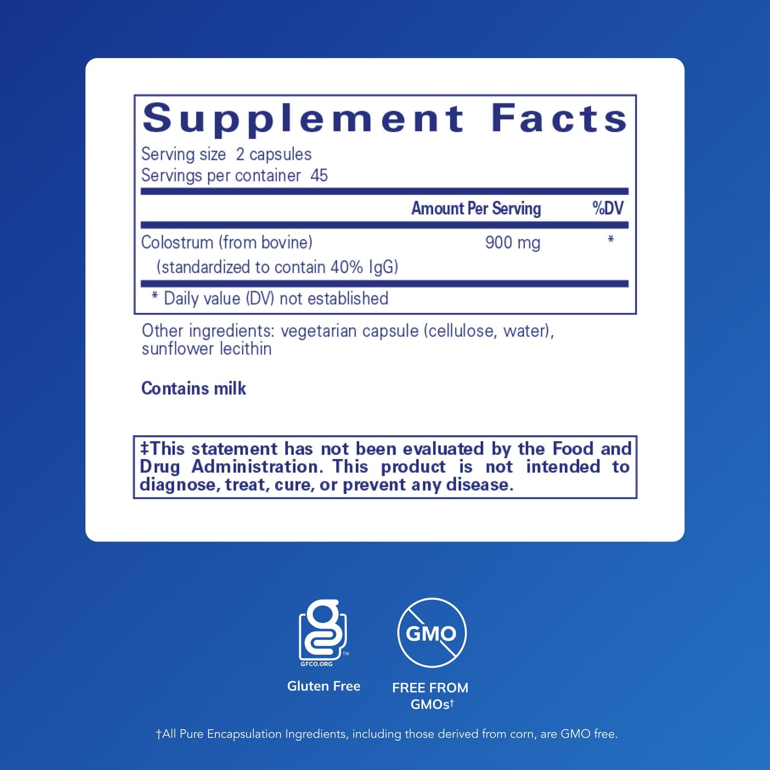 Pure Encapsulations cápsulas en primer plano para dosificación fácil