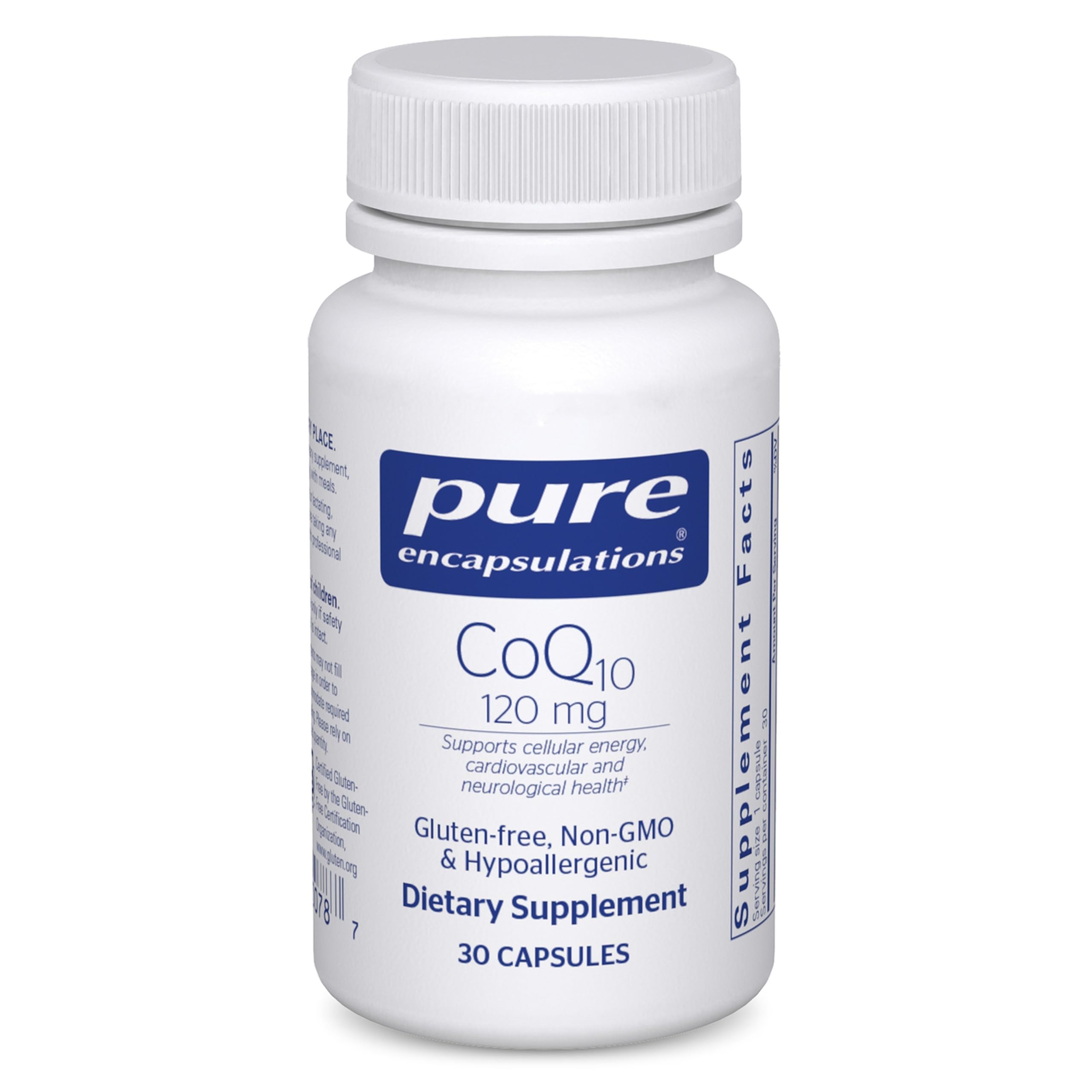 Pure Encapsulations frente del producto mostrando diseño y dosis clara