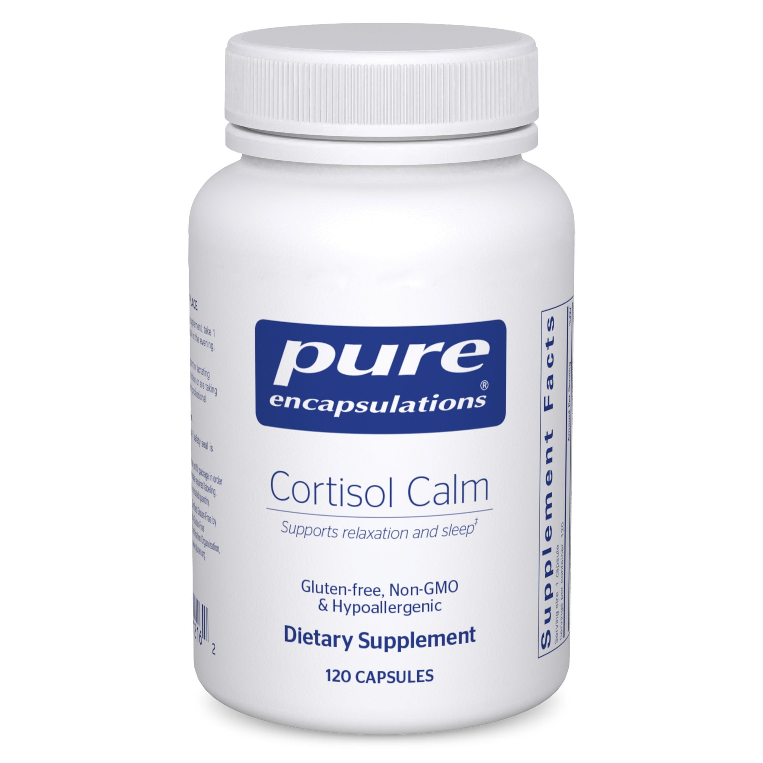 Pure Encapsulations vista frontal del empaque, calidad y confianza