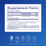 Pure Encapsulations primer plano de cápsula D3 que muestra textura y dosificación clara
