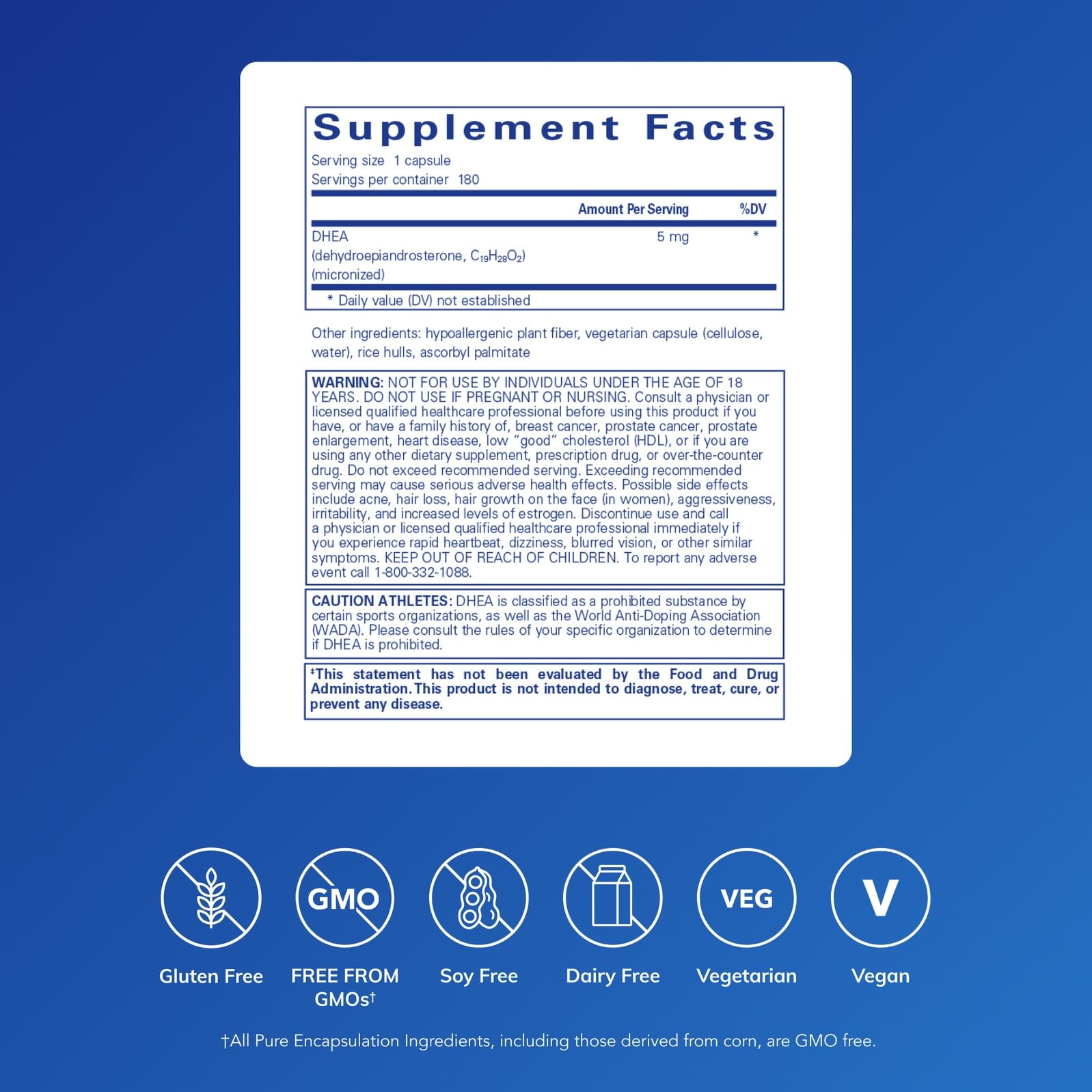 Pure Encapsulations cápsula en primer plano destaca formato vegano