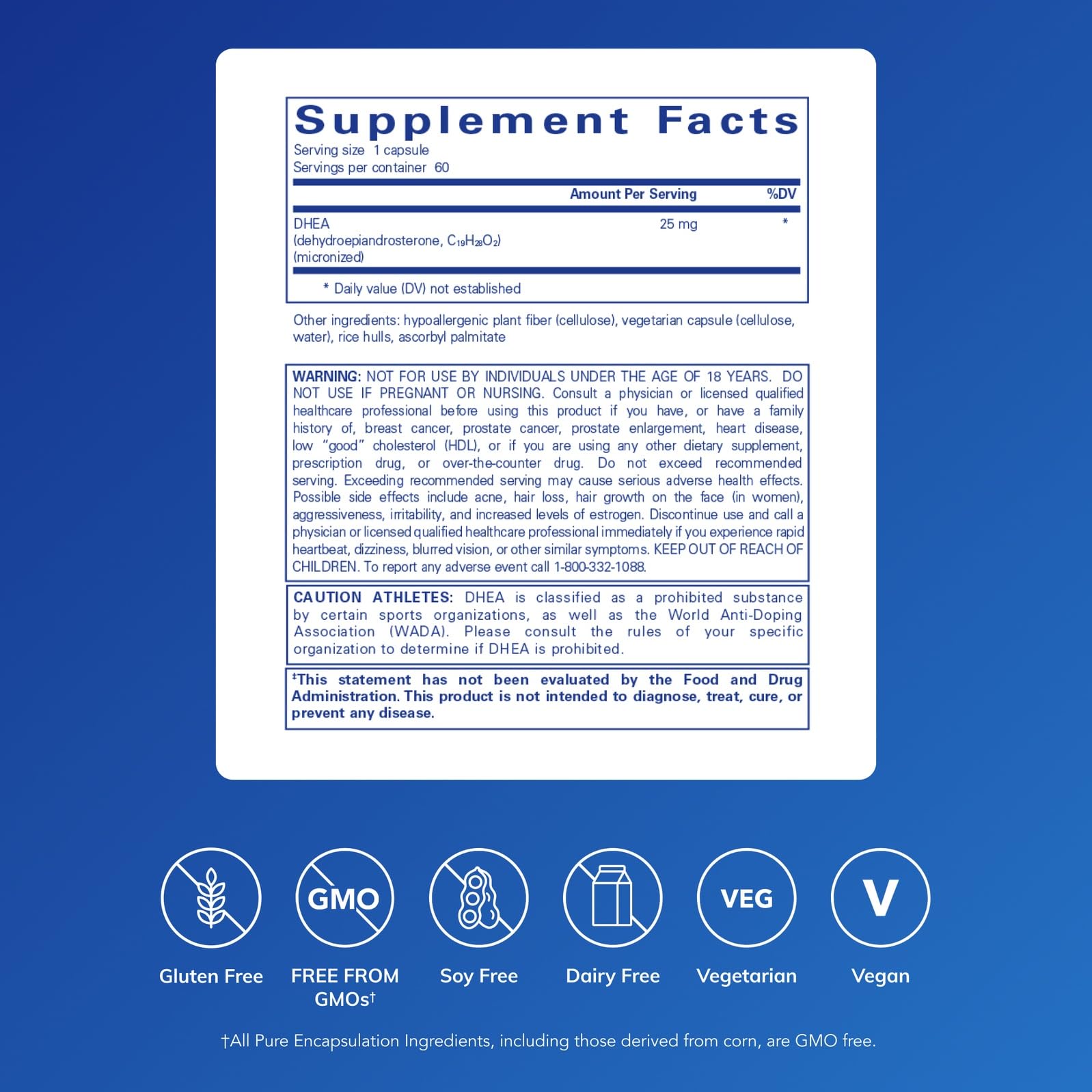 Pure Encapsulations cápsula vegetal cercana que destaca absorción mejorada