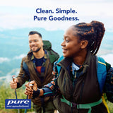 Pure Encapsulations escena de estilo de vida saludable con suplemento en la cocina