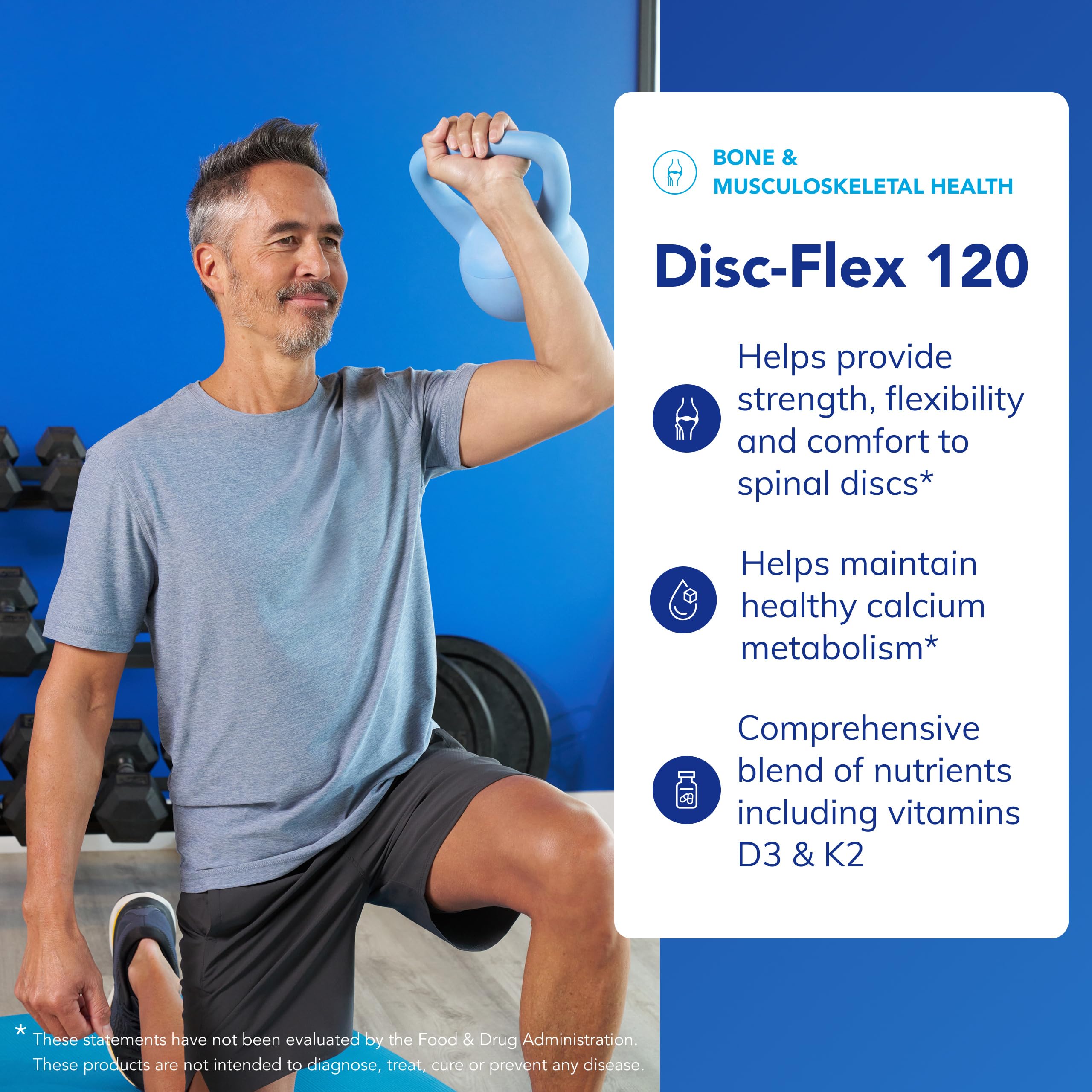 Pure Encapsulations Disc-Flex etiqueta ingredientes para control de calidad
